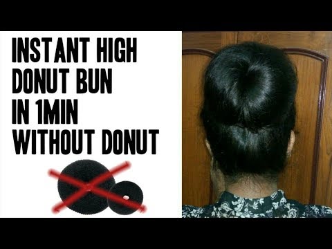 Instant High Donut Bun for Girls Without Donut || No Donut Donut Bun For Girls | Stylopedia Video