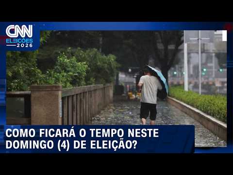 Domingo de eleição terá chuva forte e ventania; veja como fica o tempo no Brasil | CNN PRIME TIME