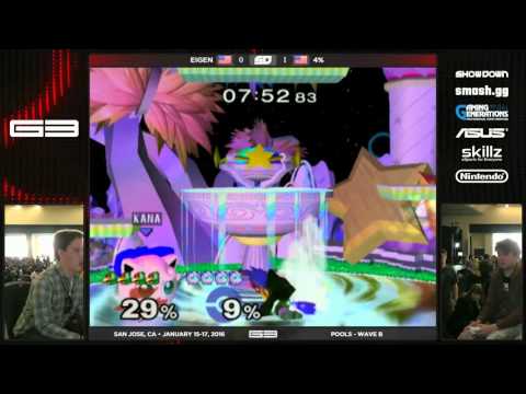 GENESIS 3 - Eigen (Falco) vs 4% (Jigglypuff) - SSBM Singles Pools - Wave B