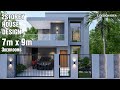 Modern House Design 7 X 9 Meters 2Storey 3Bedrooms Cozy And Modern