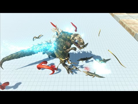 Godzilla vs 100 Unit Reptiles - Animal Revolt Battle Simulator