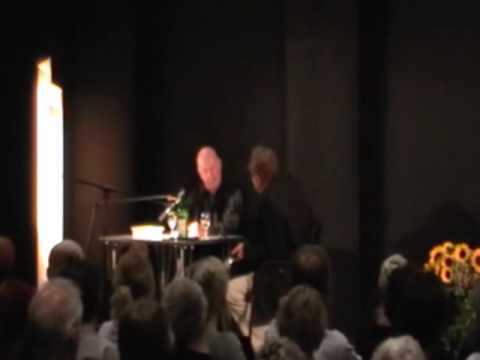 Michael Krüger im Gespräch mit Günter Kunert in der Landesvertretung Schleswig-Holstein