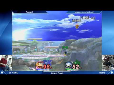 Rescue 3 - ADHD vs Nairo - Losers Finals - SSBB