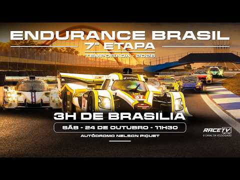Endurance Brasil 7ª Etapa de 2026 - 3h de Brasília | Autódromo Nélson Piquet (SAB - 24/10)