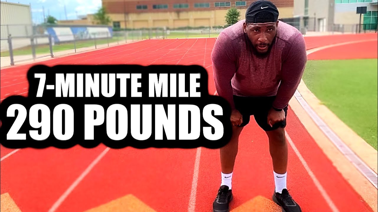 290 Pound Former NFL Player Runs 7-Minute Mile