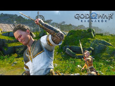 All Heimdall Cutscenes and Heimdall Boss Fight | Heimdall Death Scene - God of War Ragnarok (4K UHD)