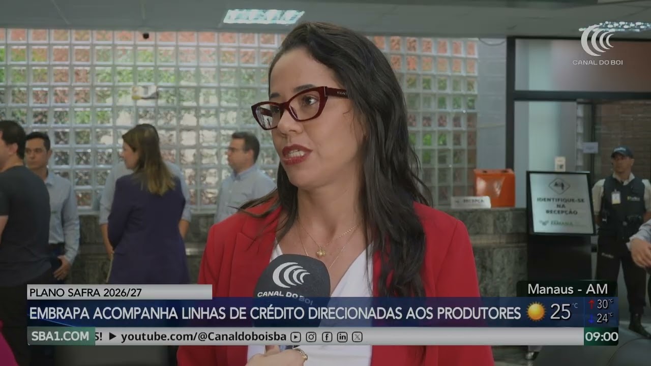 Embrapa acompanha linhas de crédito direcionadas aos produtores do Plano Safra 2026/27