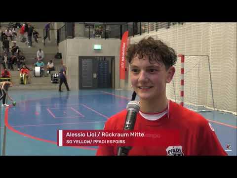 Pauseninterview mit Alessio Lioi (SG Yellow/ Pfadi Espoirs)