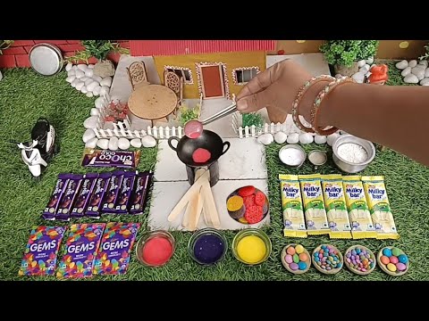 miniature Dairy Milk colourful dora cake||Mini dora cake||dora cake recipe||Mini cooking||miniature