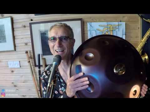 Snake Davis live from home concert #32 Gareth Moulton guests, and some handpan