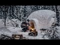 SNOW CAMPING • IGLOO HOUSE  BUILD • MAKING SNOWSHOES • WILD COOKING