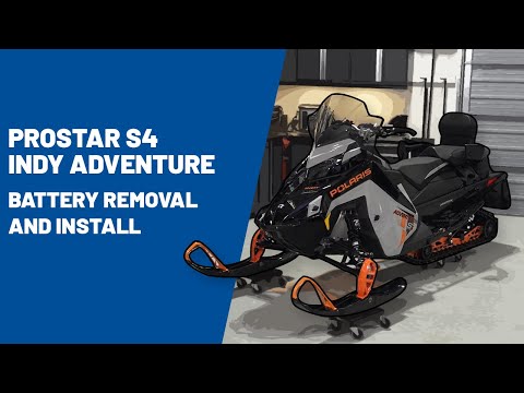 2023+ ProStar S4 INDY Adventure Battery Removal and Installation | Polaris Snowmobiles