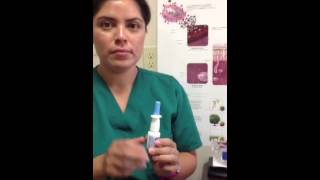 Nasal spray use: correct technique Nasal spray use: correct technique