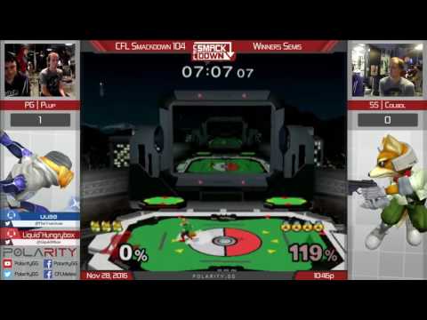 CFL Smackdown 104 Melee - PG Plup (Sheik) vs SS Colbol (Fox) - Winners Semis