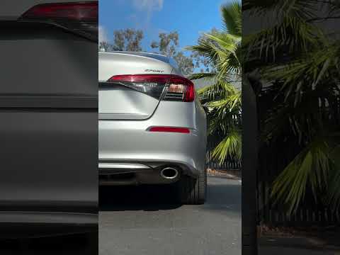 Honda Civic Sport Sedan Stock exhaust vs REMARK LINK LOOP Catback Exhaust #remarkexhaust #civic #fe2