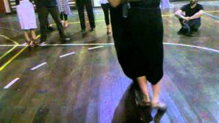 Mariela Pandelo y Marcelo La Valle, clase de tango en La Viruta (29-10-2011)