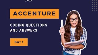 Accenture coding questions and answers