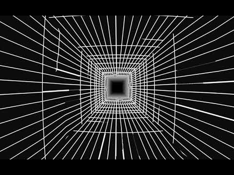 Club Visuals 1211 - Black & White Lines Tunnel Motion Background HD