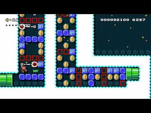 on/off   speed run by bunbnu 🍄Super Mario Maker 2 ✹Switch✹ #bwm