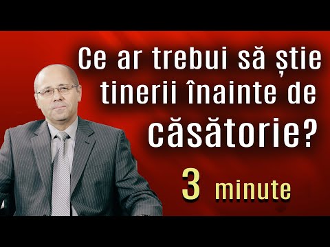Ce ar trebui să știe doi tineri înainte de nuntă? - Luigi Mițoi