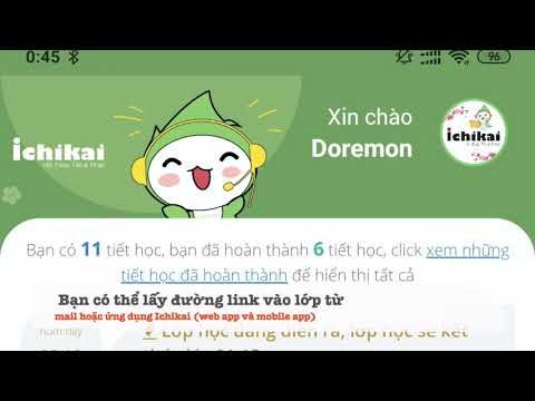 Hướng dẫn vào lớp học Ichikai bằng điện thoại iPhone - Ichikai tiếng Nhật hàng ngày