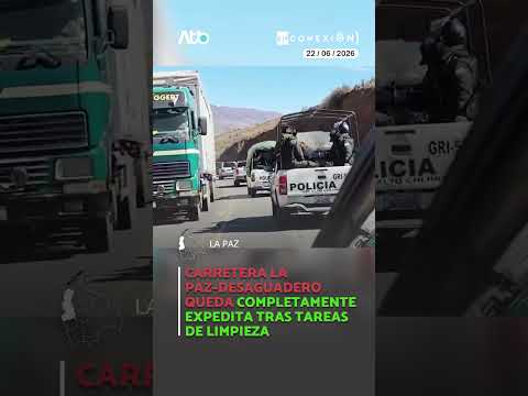 Carretera La Paz–Desaguadero queda completamente expedita tras tareas de limpieza
