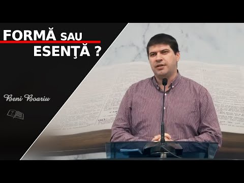 Beni Boariu || Formă sau Esenţă ??