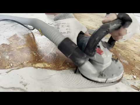 Teppichkleber von Dielen entfernen - Remove carpet adhesive from floorboards