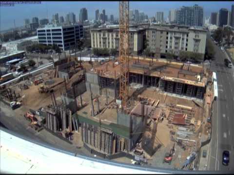 San Diego City College MS Building construction time lapse (2011)