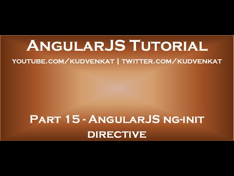 AngularJS ng init directive
