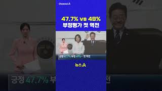 47 7 vs 49 부정평가 첫 역전 채널A #shorts #DLAB #ashorts