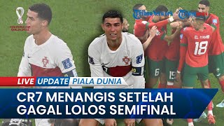 Momen Ronaldo Menangis Menuju Ruang Ganti seusai Portugal Gagal Lolos Semifinal Piala Dunia 2022