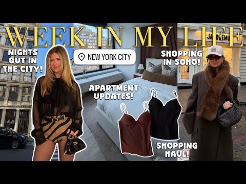 week in my life in NY: bedroom makeover, shop with me in soho, more apartment updates
