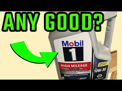 Mobil 1 High Mileage Full Synthetic Motor Oil 10W-30, 5 Quart
