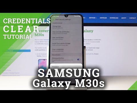 How to Clear Credentials in SAMSUNG Galaxy M30s – Delete Licenses