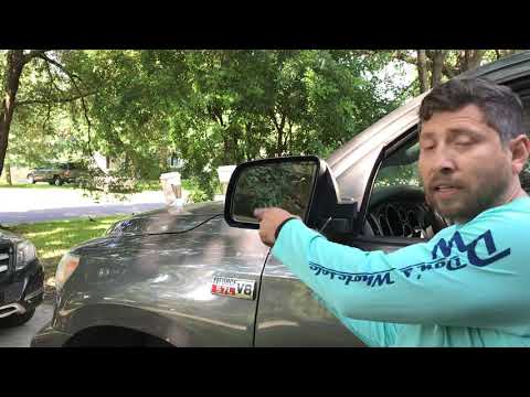 How to remove side view mirror off a 2013 Tundra.
