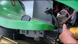 How to increase the reverse speed on your John Deere Lawn Tractor. L, LA, D, E Series