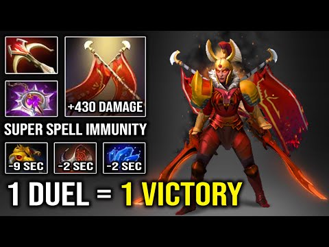 1 DUEL 1 VICTORY Nonstop Solo Duel +430 Damage Super Spell Immunity Pro Legion Commander Dota 2
