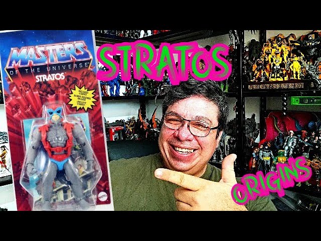 Vídeo relacionado con Masters of the Universe Figura de acción Stratos de 5.5 Pulgadas