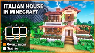 Minecraft: How to build an Italian house | Tutorial
