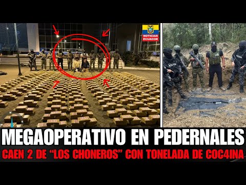 DECOMISAN 1 TONELADA de cocaína en Pedernales: 2 detenidos vinculado a Los Choneros tras persecución