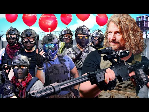 AIRSOFT Sniper 1v7 Tower Defense Game - Can Corridor Digital Survive?