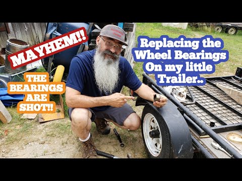 Trailer Wheel Bearing Replacement on a small utility trailer @northwindgarage #trailer
