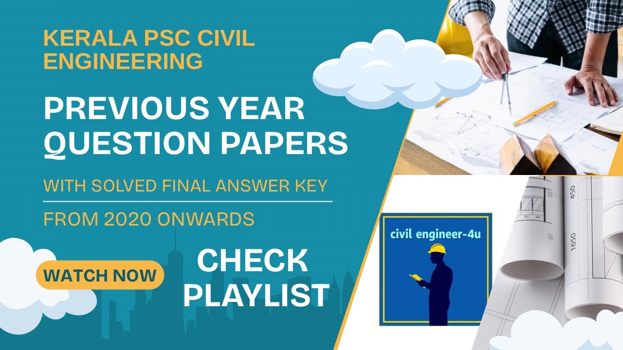 Previous year kerala psc final answer key civil 109/2023 Assistant project engineer KLDC 