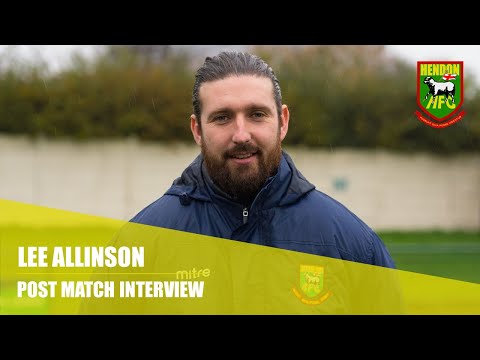 Lee Allinson post match v Truro City