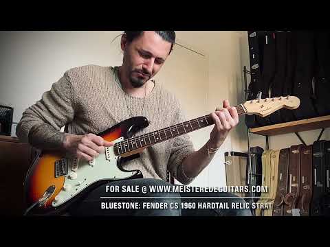 FOR SALE @ www.MEISTEREDEGUITARS.com - bluestone- Fender Customshop HARDTAIL 1960 Relic Strat JNR