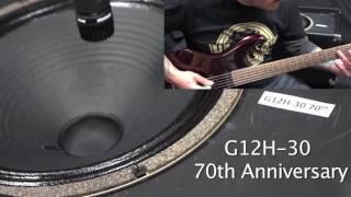Video thumbnail for Rivera Speaker comparison Celestion EVH vs Vintage 30 vs T75 vs G12H-30 70th anniversary by Rivera Amplification