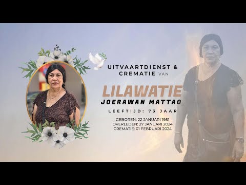 Livestream: Uitvaartdienst & Crematie van Lilawatie Joerawan Mattao