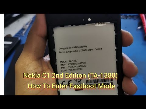 Nokia C1 2nd Edition (TA-1380) How To Enter Fastboot Mode