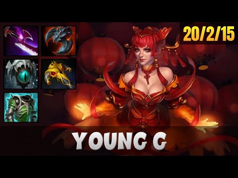 YOUNG G Lina MID LANE Gameplay WITH 20 KILLS | Dota 2 Full Game